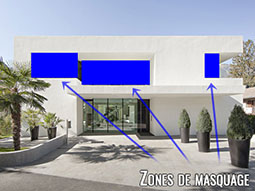 zones de masquage