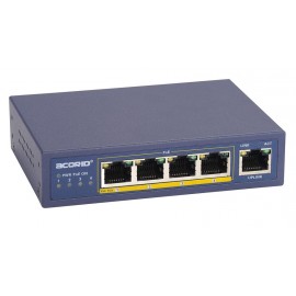 Switch 5 ports - Dont 4 PoE IEEE 802.3af - LS5004P
