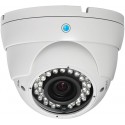 Caméra AHD 1080p Dôme Infrarouge Blanche 2,4 Mégapixels